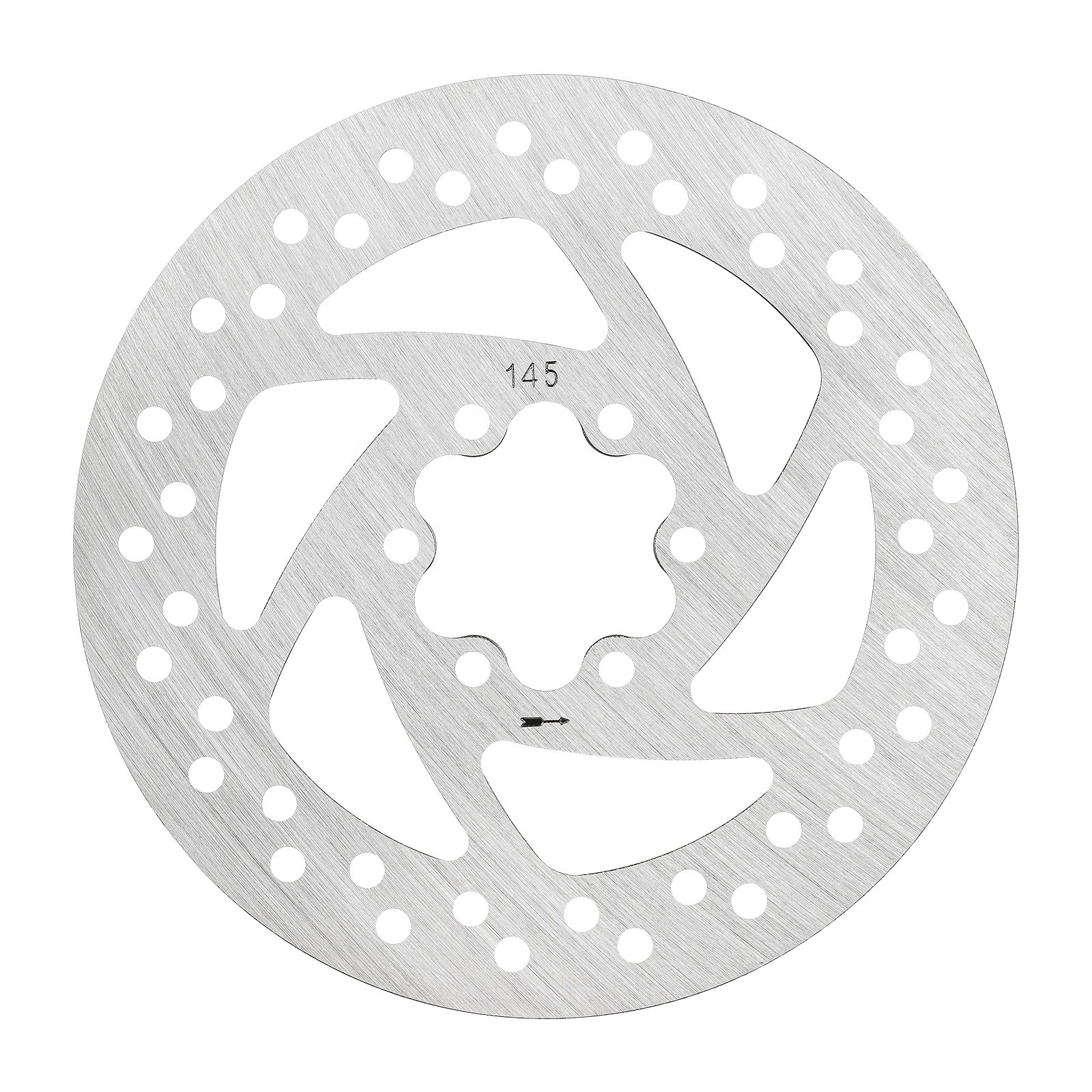 145mm 6-Hole Disc Brake Disc Wth 6 Screws for Electric Scooter Caliper Steel Brake Pad Diagonal 44mm Brake Disc Accessories Part