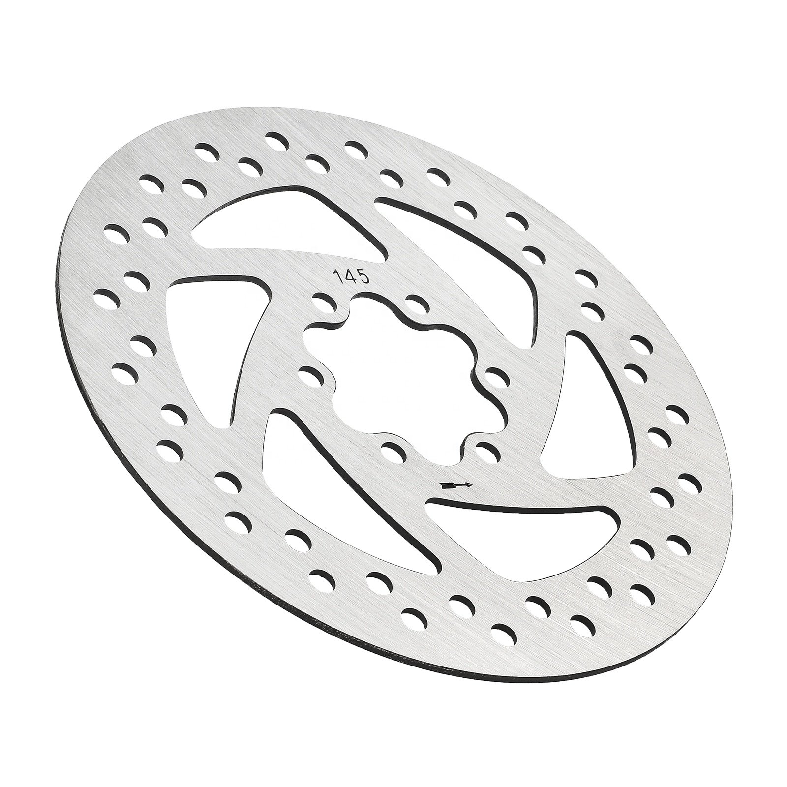 145mm 6-Hole Disc Brake Disc Wth 6 Screws for Electric Scooter Caliper Steel Brake Pad Diagonal 44mm Brake Disc Accessories Part