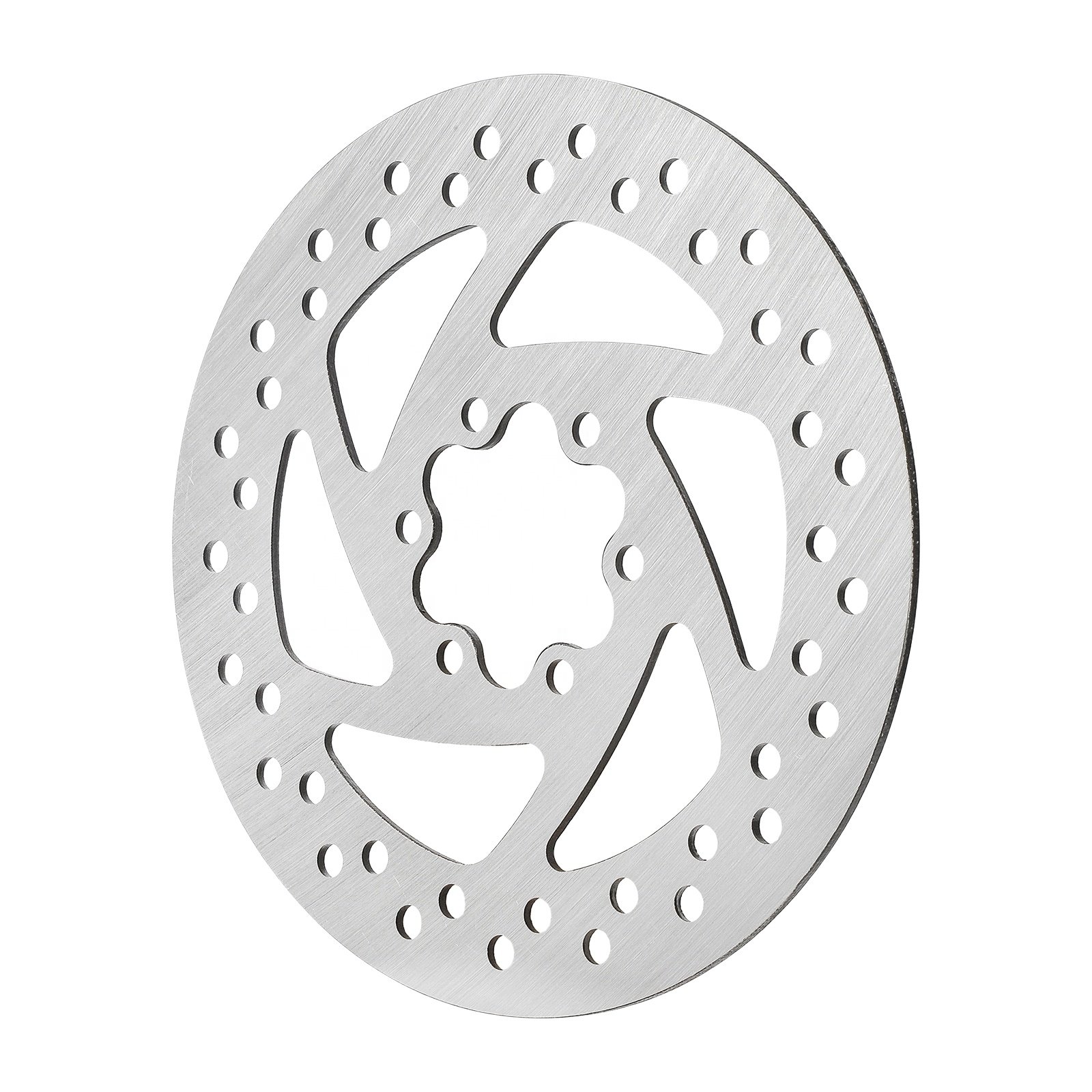 145mm 6-Hole Disc Brake Disc Wth 6 Screws for Electric Scooter Caliper Steel Brake Pad Diagonal 44mm Brake Disc Accessories Part