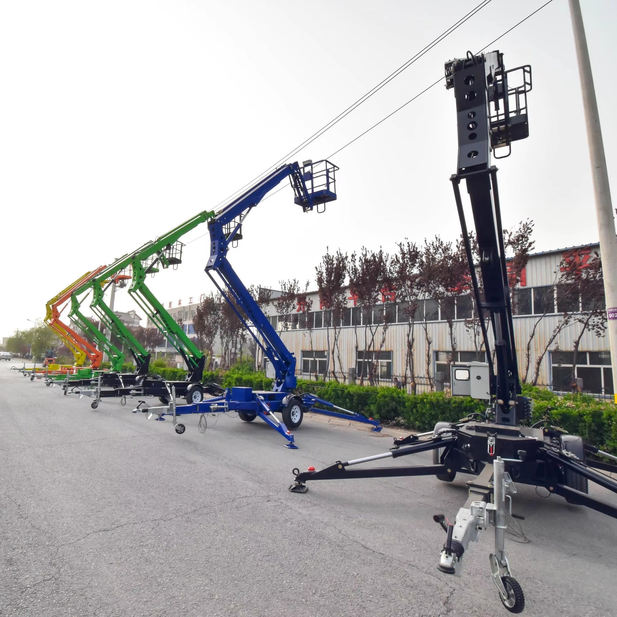 360 Swivel Turret Articulated Telescopic Towable Spider Nacelle Boom Lift