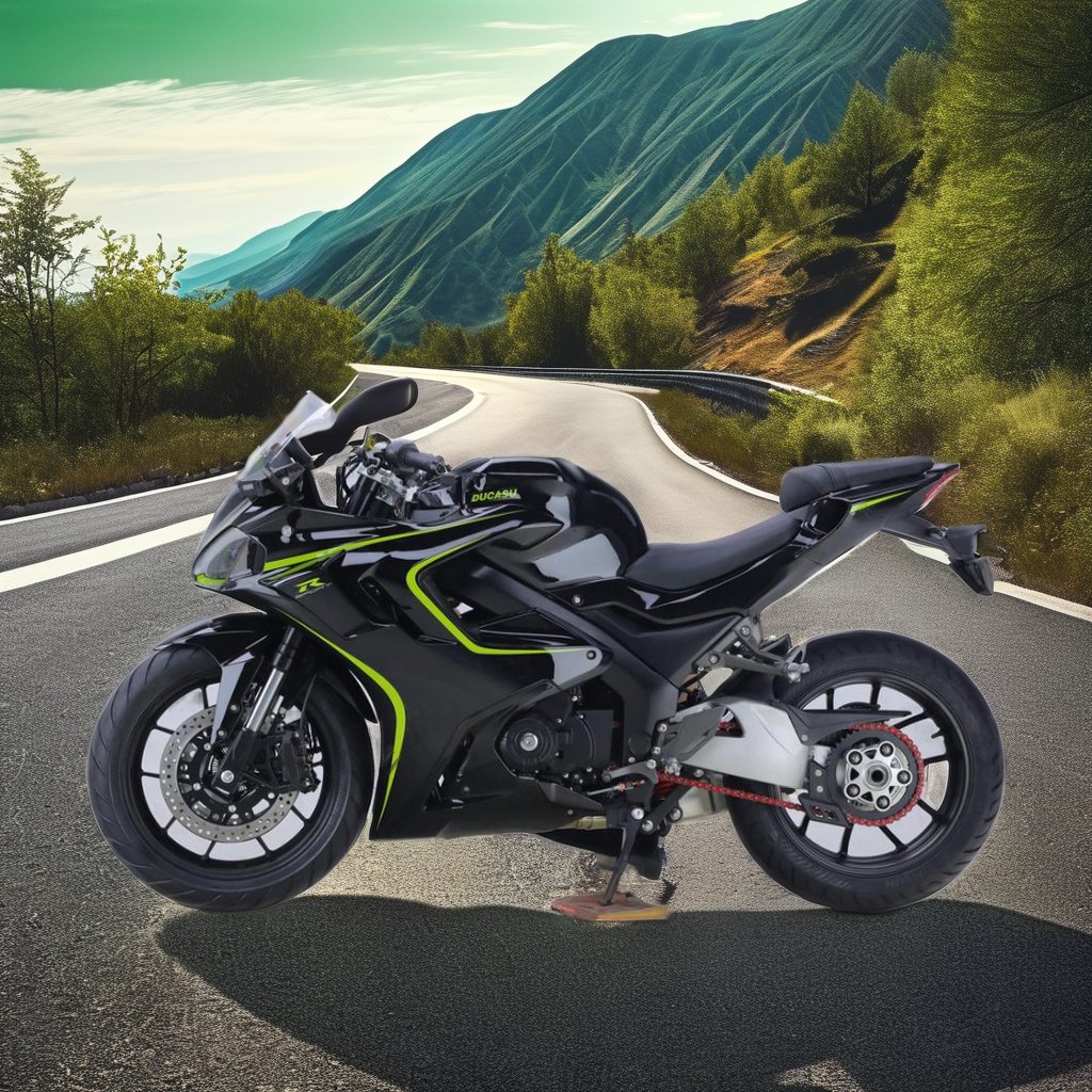 Racing Gasoline Motorcycle New Model 400cc with Water Cooling Engine TFT Speedometer Aluminum Rear Fork