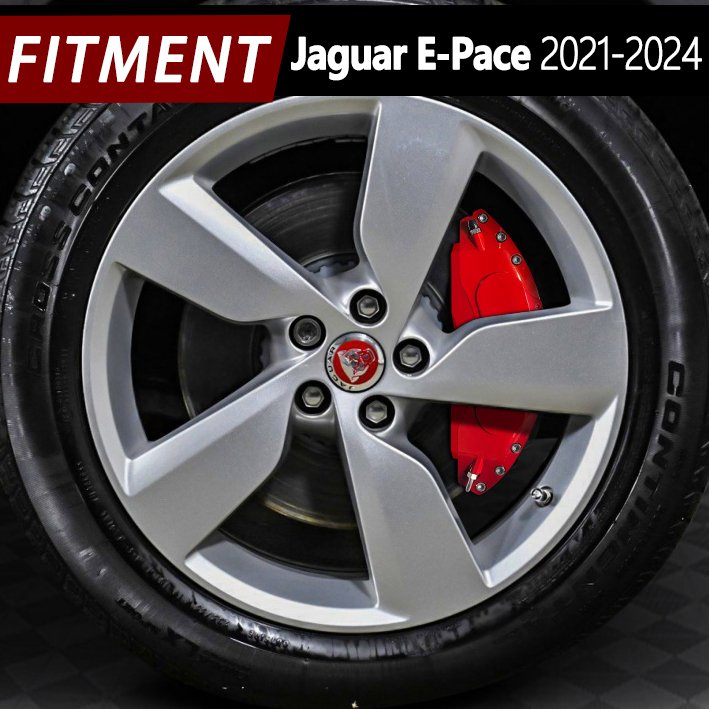 4 Pcs Easy to Install Aluminum Brake Disc Bremb Red Caliper Cover forJaguar E PACE,I PACE 15 Colors
