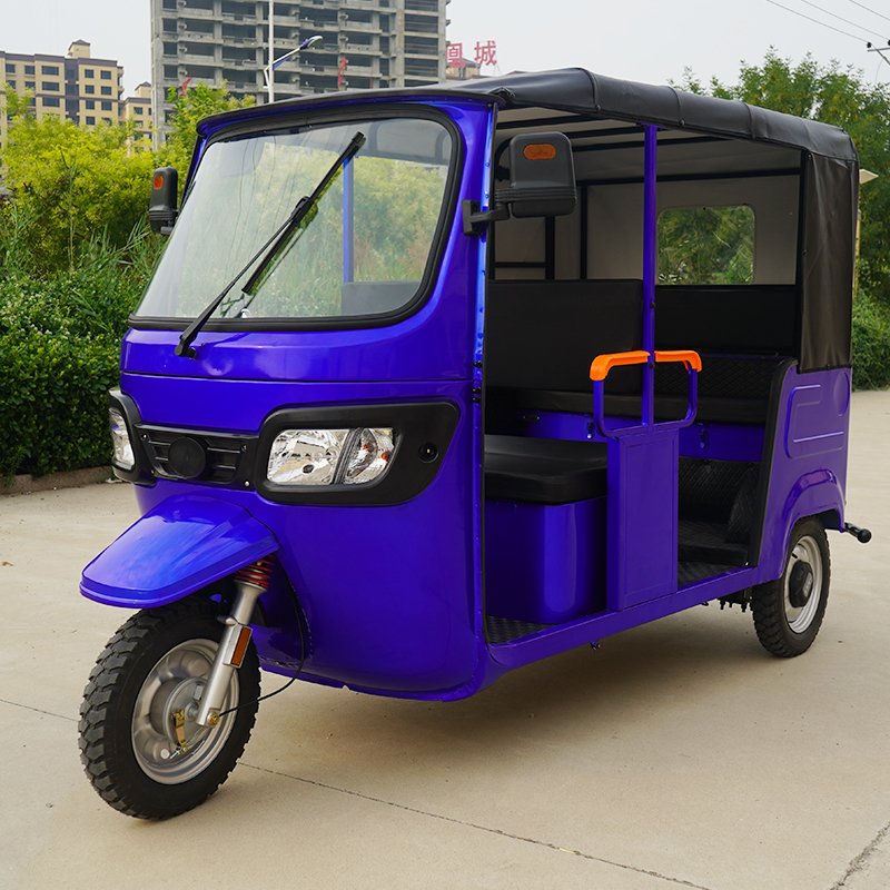Bajaj Taxi Motor 1800w Motor 60V32A Lead Acid Battery Electric Tricycle 3-Wheel Electric Passenger Trike Motorcycle