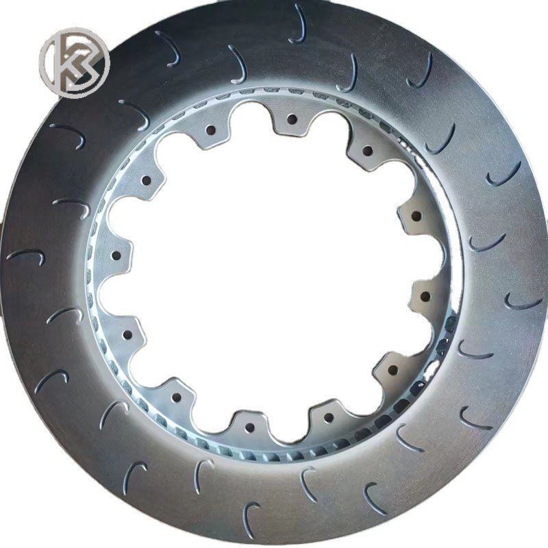 High Carton Alloy Material Racing Brake Rotor Disc With Center Cap Bell Hat for 257*21 254*21 Bolted 6 D46 D51 D54