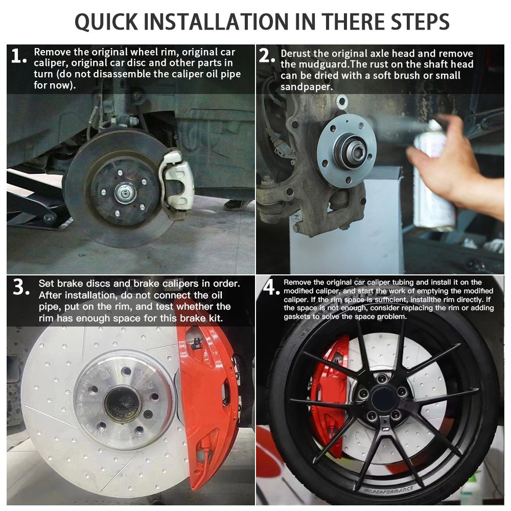 Wholesale Modified Racing Brake Caliper Kit 4 POT Caliper Brake Disk 348mm 374mm 395mm for BMW G38