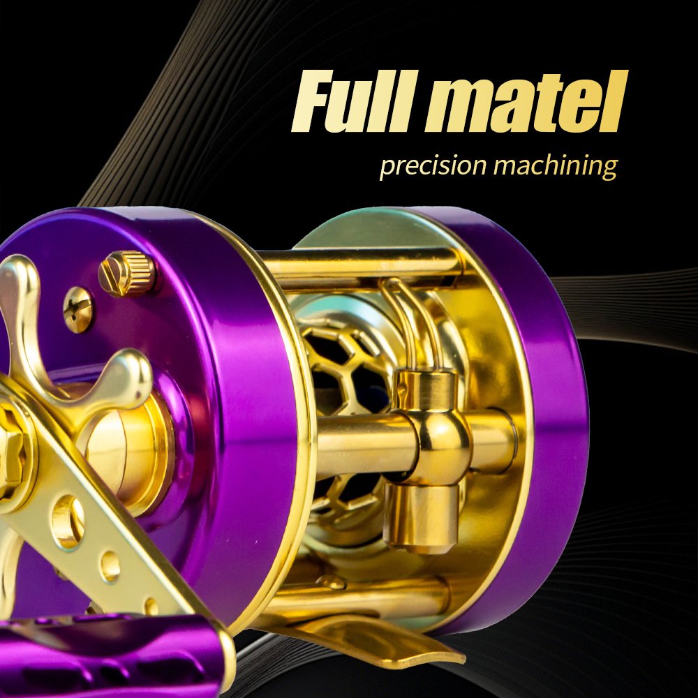 Wholesale Saltwater Big Fishing Reel Baitcasting Drum Trolling Brake Magnetic Casting Trolling Metal Baitcasting Drum Reel