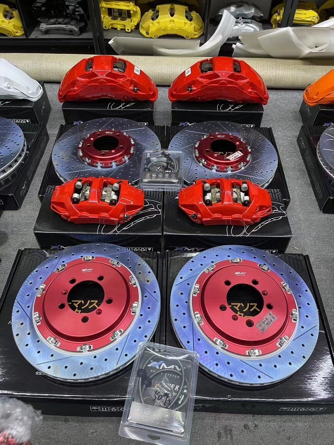 6 Pot Brake Caliper for audi Rs3 Brake Disc Sport System Big Brake Kit