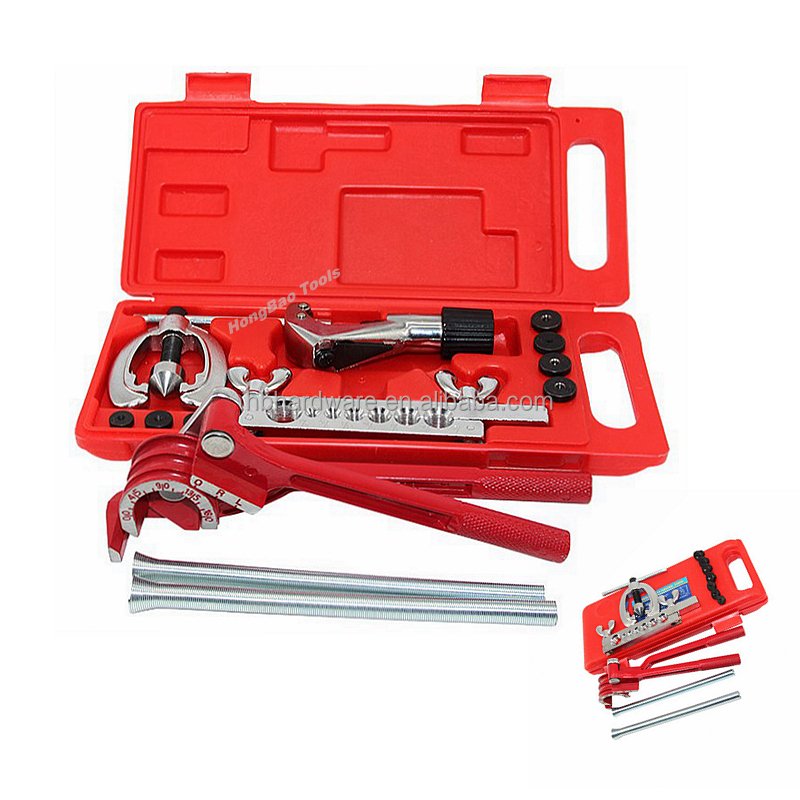 New Hot Manual Master Brake Flaring Tool Kit 45 Degree Flaring & Tubing Tool Set Lightweight Swag Swaging Flare Pipe Tube Tools