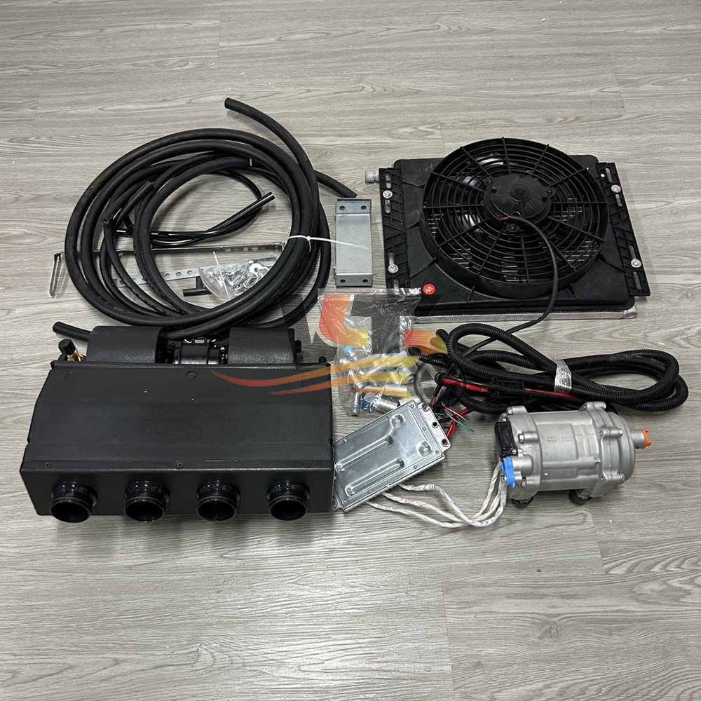 12V/24V Hidden Parking Air Conditioning System Universal Refrigeration Large Truck Car 24V Auto Parking Conditioner