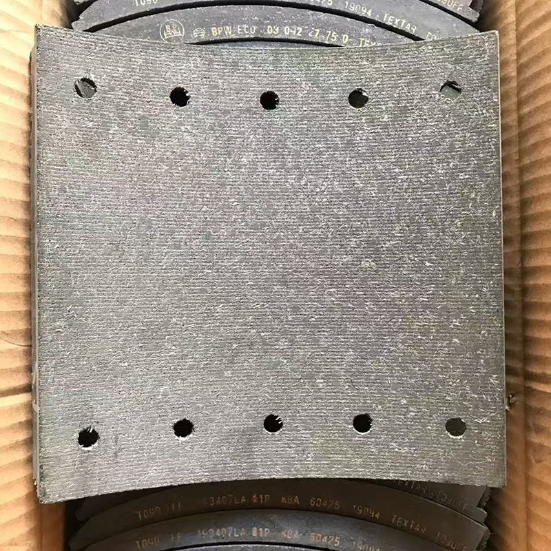 19094 Brake Linings Ordinary Semi Metal 10 Holes Brake Block Suitable for BPW Axle Europe Trucks Parts Brake Shoe Factory Outlet