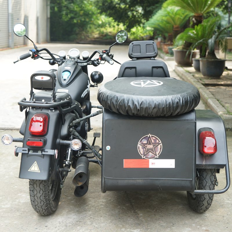 4 Stroke Three- Wheel Motorcycle 250cc With Sidecar Street Motorbikes