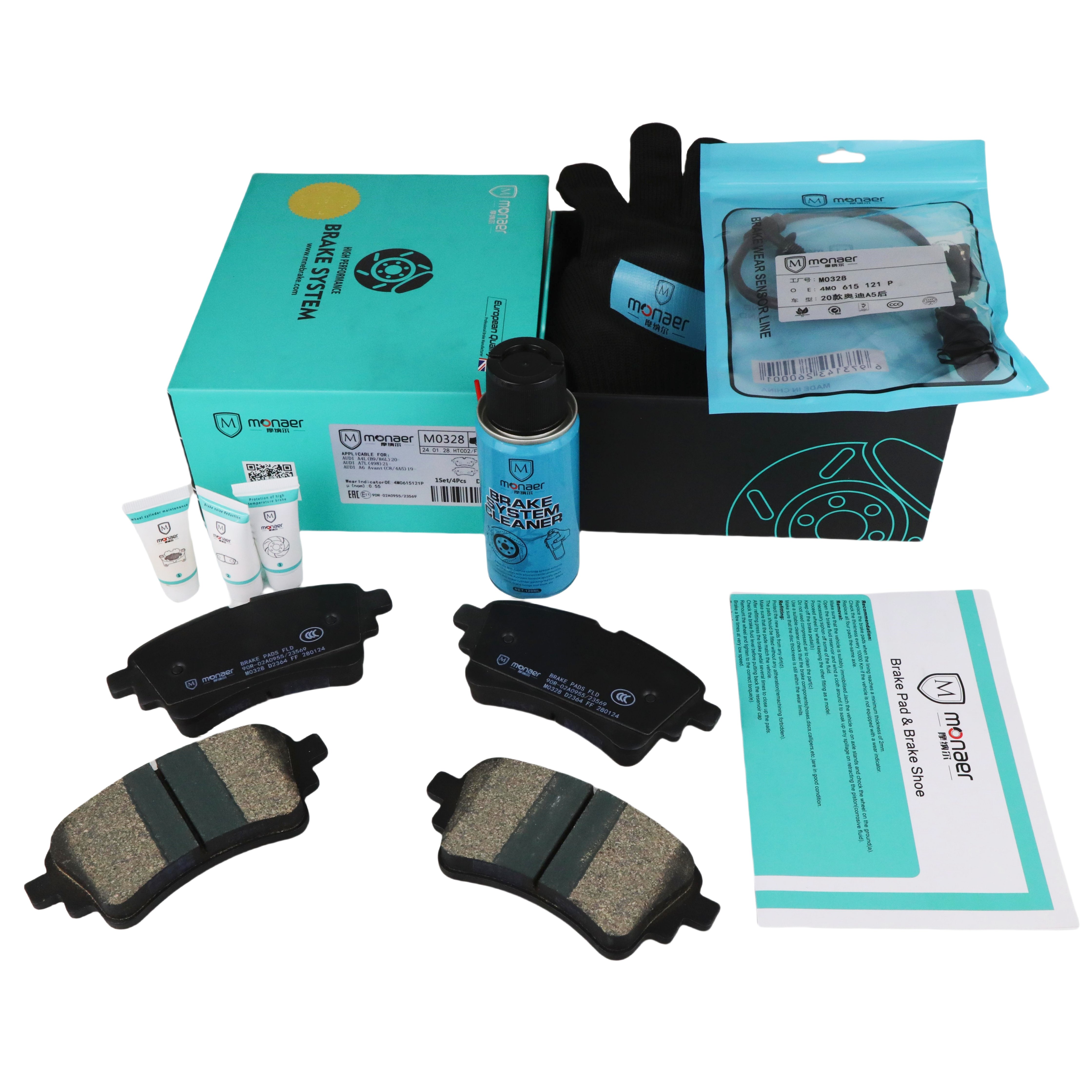 Monaer Brake Pads D2364 Ceramic Front Disc Brake Pad for LEXUS/Toyota