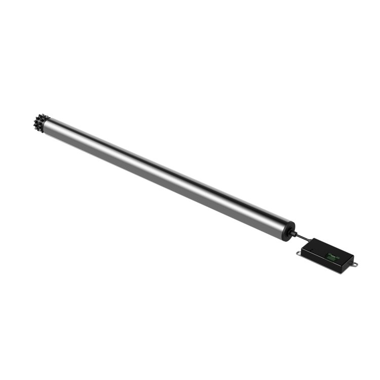 Zhaowei Standard 800mm 24v 48v Dc Drum Motor Roller High Torque Low Speed Power Roller With Brake for Conveyor Food