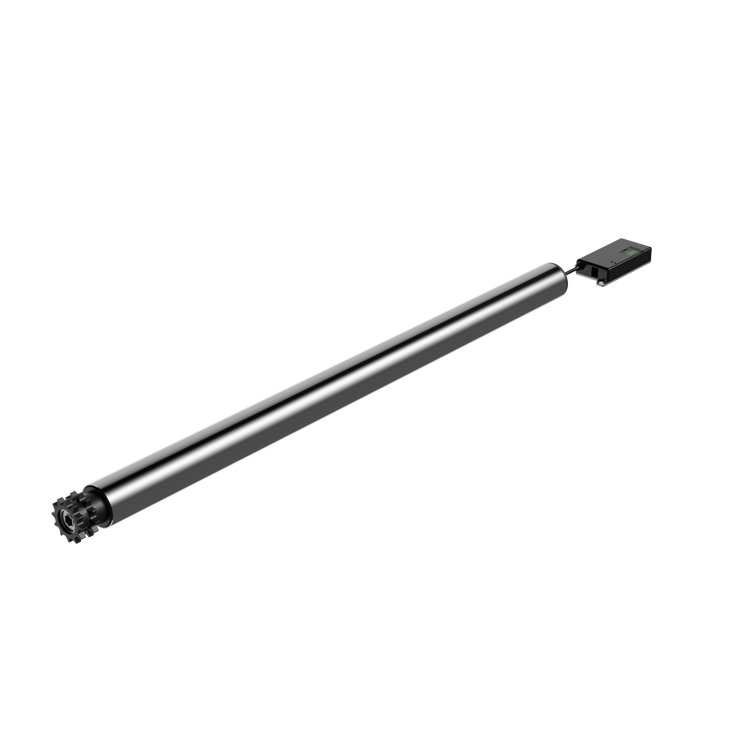 Zhaowei Standard 800mm 24v 48v Dc Drum Motor Roller High Torque Low Speed Power Roller With Brake for Conveyor Food