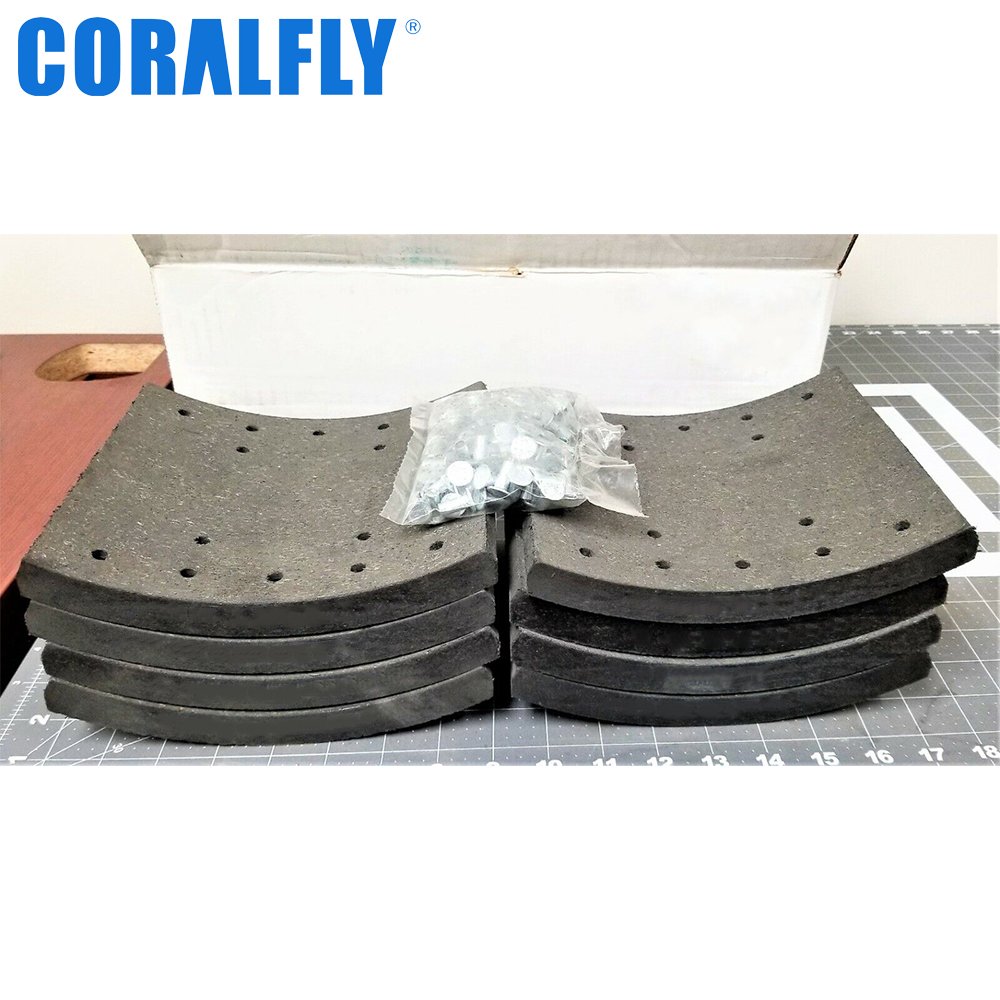 Coralfly Non-asbestos Woven Brake Lining 4311 Heavy American Truck Brake Lining for Truck Parts Brake Shoe