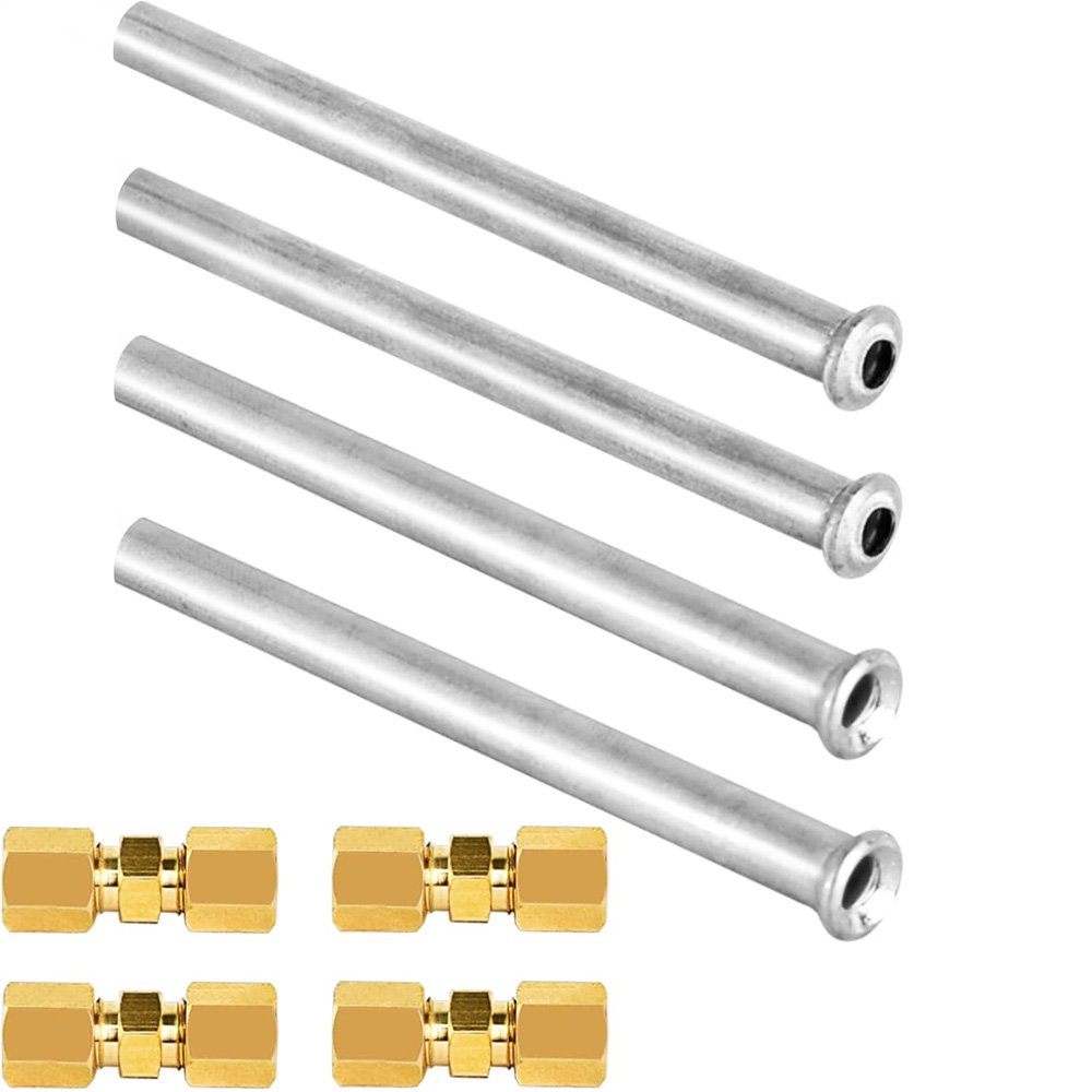 Jeep Front & Rear Brake Line Kits with 3/16\" Steel Stainless Steel Double Flared Bubble Flared Ends Bend Straight Hard Lines