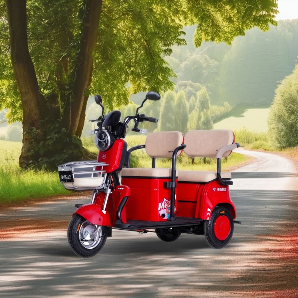 CHENLU 500W Tricycle Electric Bike Three Wheel Electric Motor Bike Adult Three Seat Tricycle