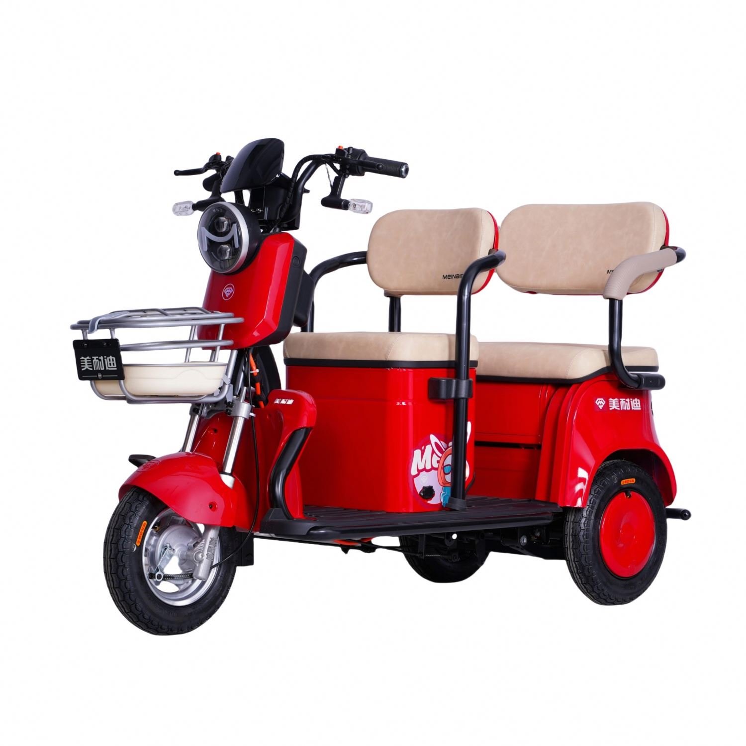 CHENLU 500W Tricycle Electric Bike Three Wheel Electric Motor Bike Adult Three Seat Tricycle