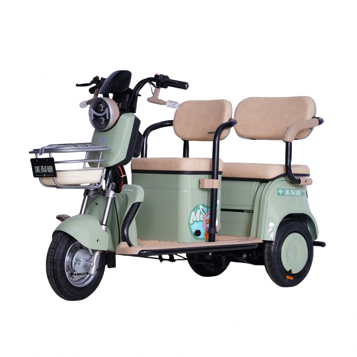 CHENLU 500W Tricycle Electric Bike Three Wheel Electric Motor Bike Adult Three Seat Tricycle