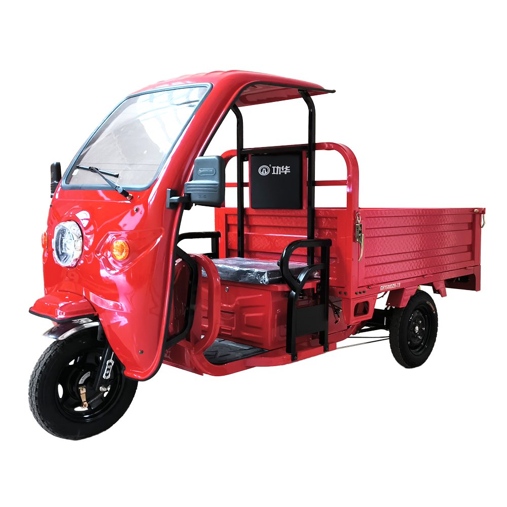 Adult Transport Cargo Electric Truck 3 Wheels Farming Motorcycle Vendors Cargo Rickshaw Electric Tricycle With Shed