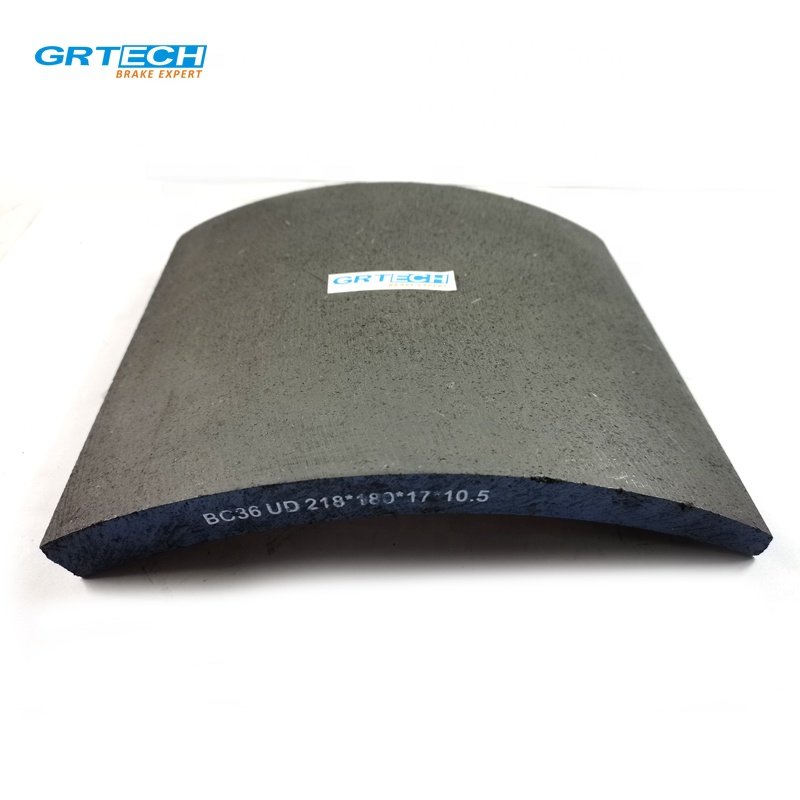 BC36 Non-asbestos Auto Brake Parts Brake Lining Shoe for Truck