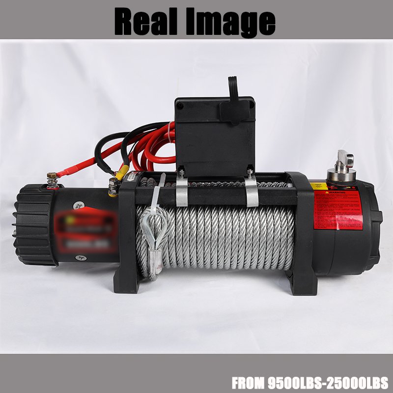 RTS 12000lbs Motorized 2 Ton 5 Tn Off Road Cable Winch 12 v Car Recovery 24 Volts Pull Winch Electric 13500lbs for SUVs 4x4