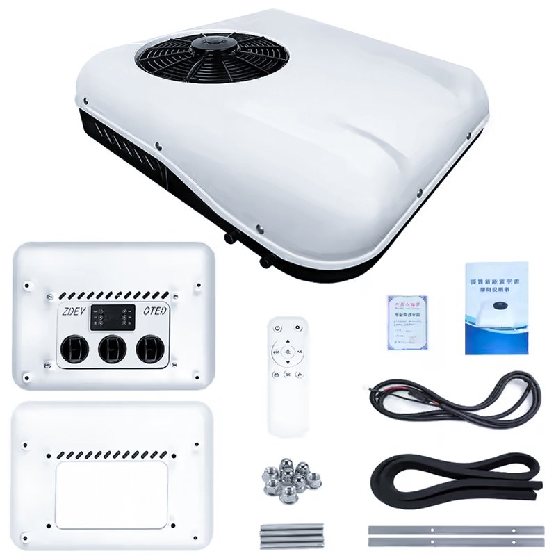 24v Auto Truck Car Conditioner 12v Roof Top Rv Parking Rooftop Air Conditioning Parking Cooler Cabin Electric Cooling System