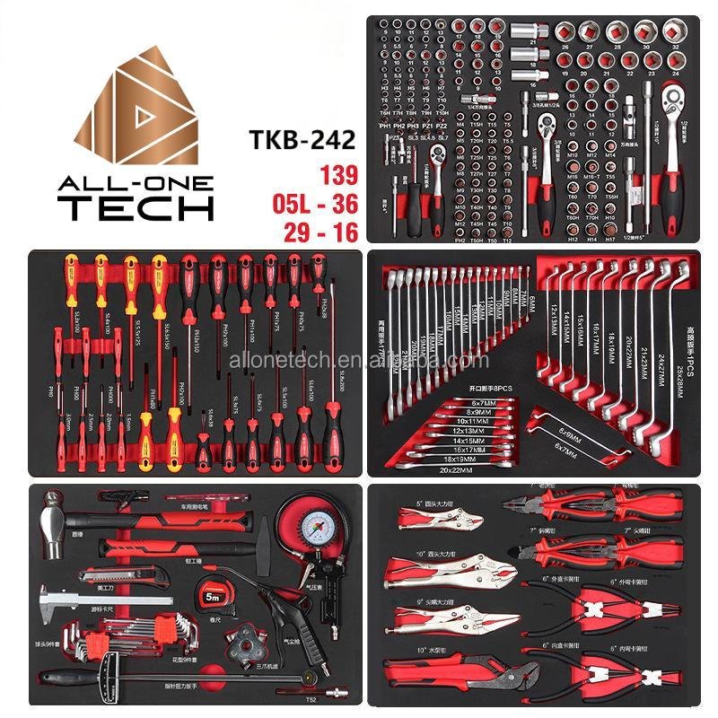 Customizable Steel Hand Tool Kit With Manual Drills Wrenches Screwdrivers for Repair Work Workshop Use Case Packaging Included