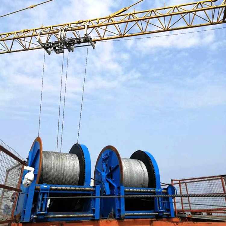 High Quality 220v Double Speed Electric Winch Double Drums 10 Ton Winch for Bridges ,docks and Other Road Projects