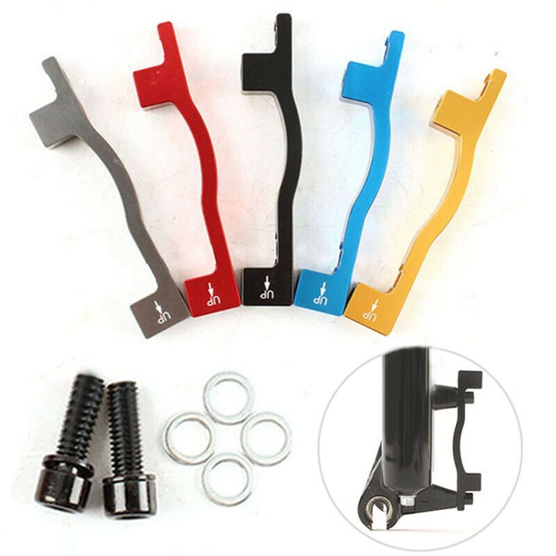 Bike Disc Brake Rotors Front Rear 180mm 203mm Bicycle Adapter PM Caliper Aluminum Alloy Cycling Accessory Adapter