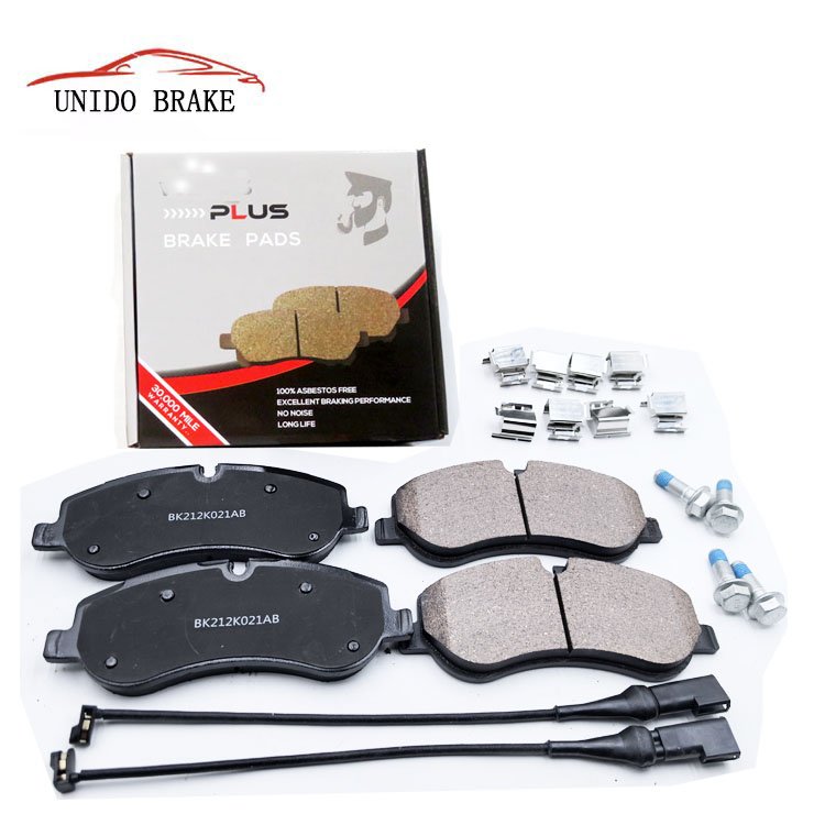 High Performance Ceramic Brake Pads with Repair Kits and Sensor BK21-2K021-AA 9014-D1787 for FORD Transit Box 2012-