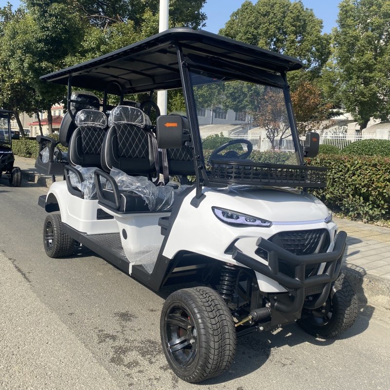 Best Price 6 Seaters 4 Disc Brake 72V Lithium Battery Lifted Electric Road Golf Buggy Cart