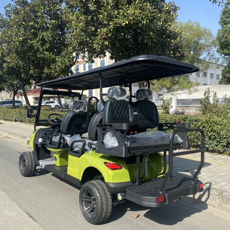 Best Price 6 Seaters 4 Disc Brake 72V Lithium Battery Lifted Electric Road Golf Buggy Cart
