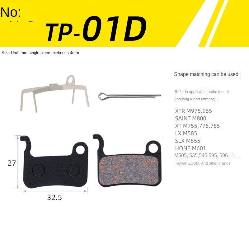 Bicycle Disc Brake Pad Bike Hydraulic Disc Brake Pads Semi-Metallic Cycling Brake Pads for BB5 BB7