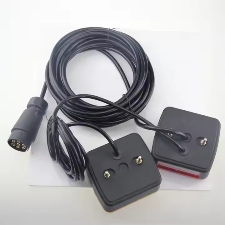 12V Trailer Halogen Tail Lights Kit Brake Stop Turn License Lights Trailer Accessories with 7.5M+2.5M Cable 7 Pin Trailer Plug