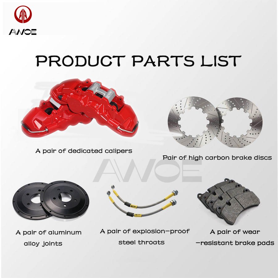 Auto Brake Caliper Big 6 Pistons Modification Car Brake Systems Parts Auto Accessories Brake for Hummer H3 LAND ROV