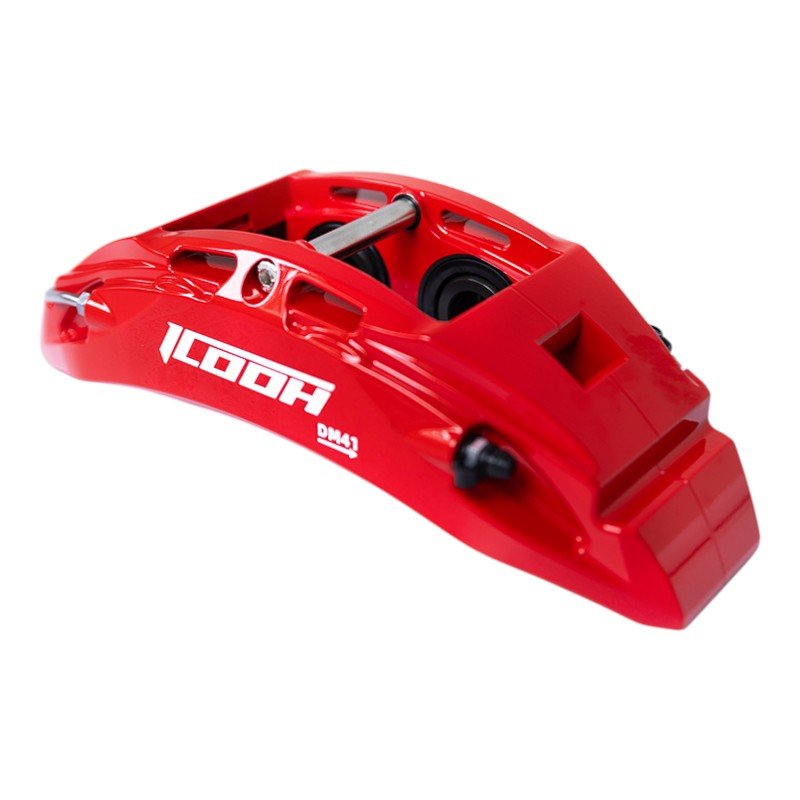 ICOOH Racing DM4 Front and Rear Wheel 4 Pistons Split Forged Caliper with 355x28MM Assemblies Aluminum Alloy for 17/18 Inch Rim