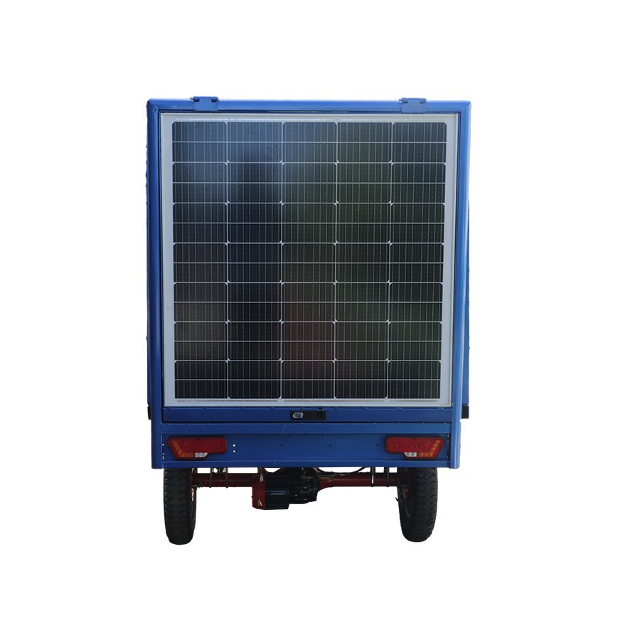 Wholesale 2025 1200W Solar Panel Electric Cargo Rickshaw Tricycles Auto Passenger Rickshaw 48V Motorized Driving Open Body Type