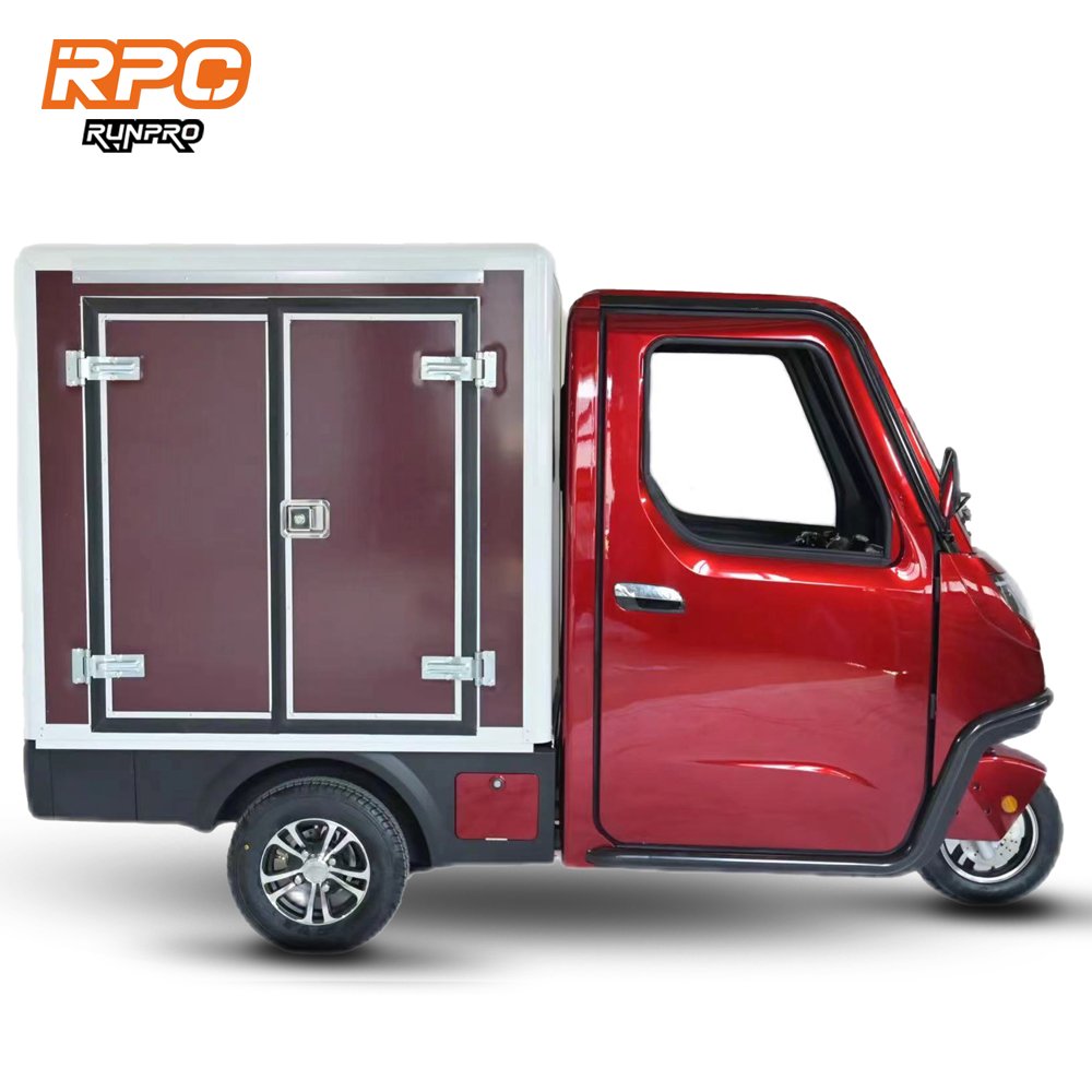 1000W Large Space Electric Cargo Tricycle 3-Wheel Express Transporter with Carriage China 3-Wheel Kart