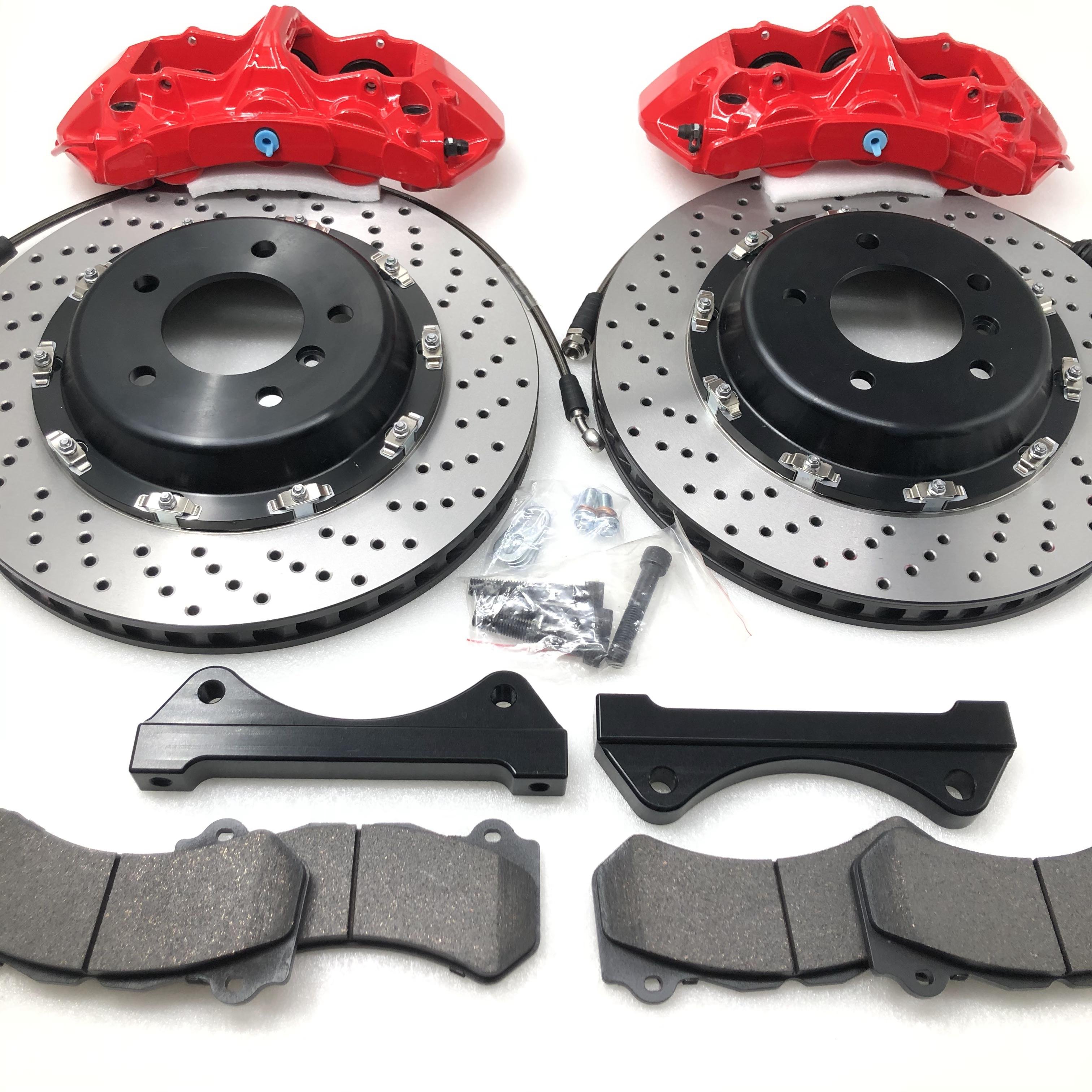 Universal Performance 6-Piston Calipers Brake Kit New Wheel System for BMW Toyota Honda VW Golf X5 Tesla Land Rover Chery
