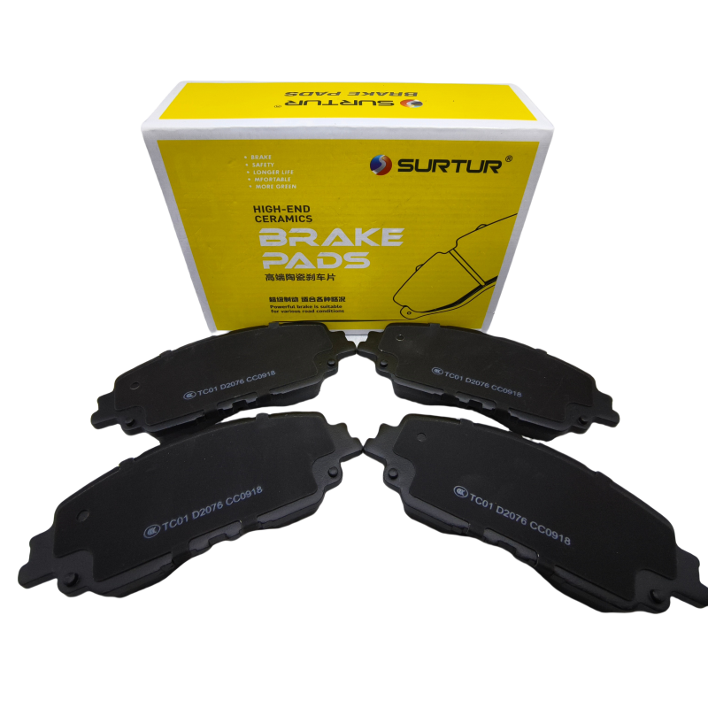 OEM Kowosien D2076 Ceramic Semi-Metal Brand Brake Pad for TOYOTA Car Front Brake Pads