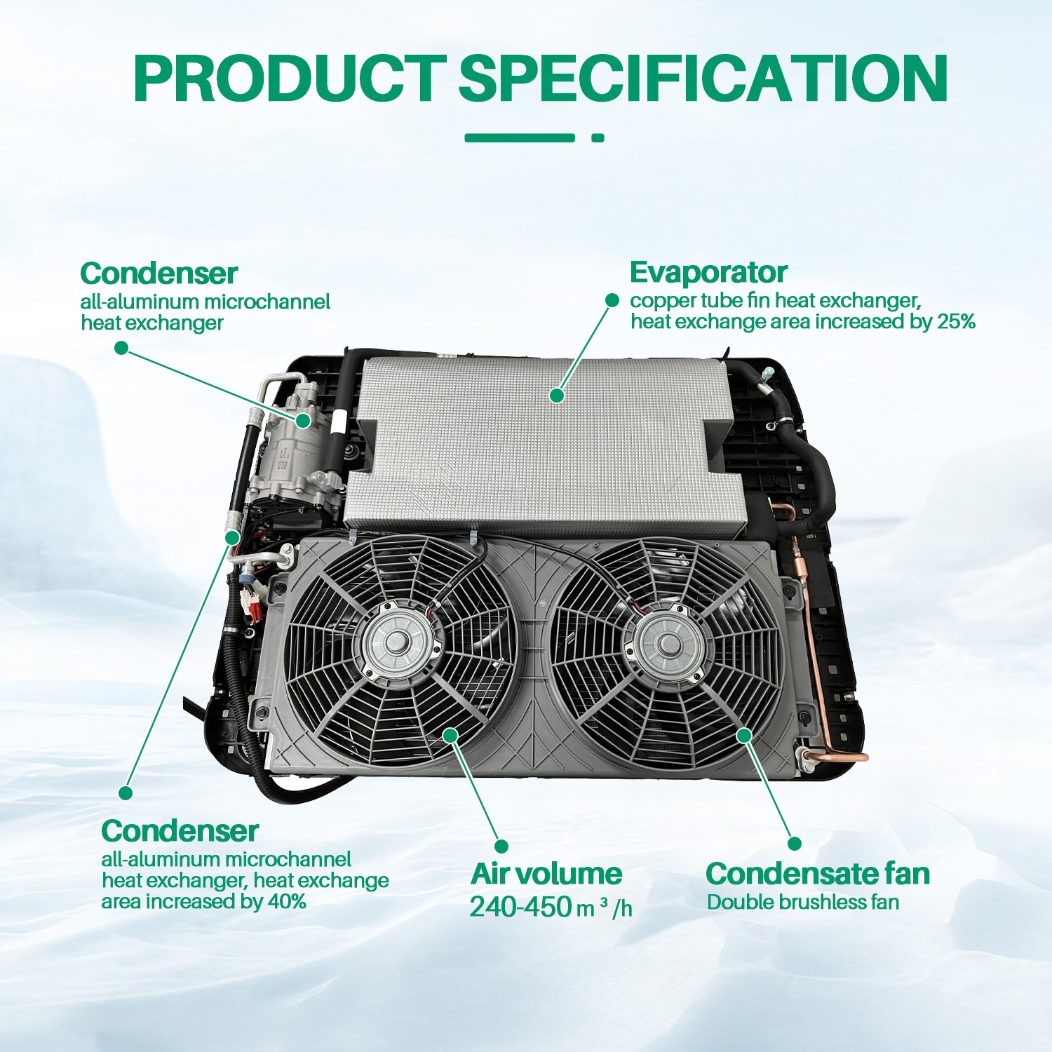 12v Electric Rooftop Ac Air Conditioning Systems 24v Parking Cooler Truck Air Conditioner for Rv Cars Excavator