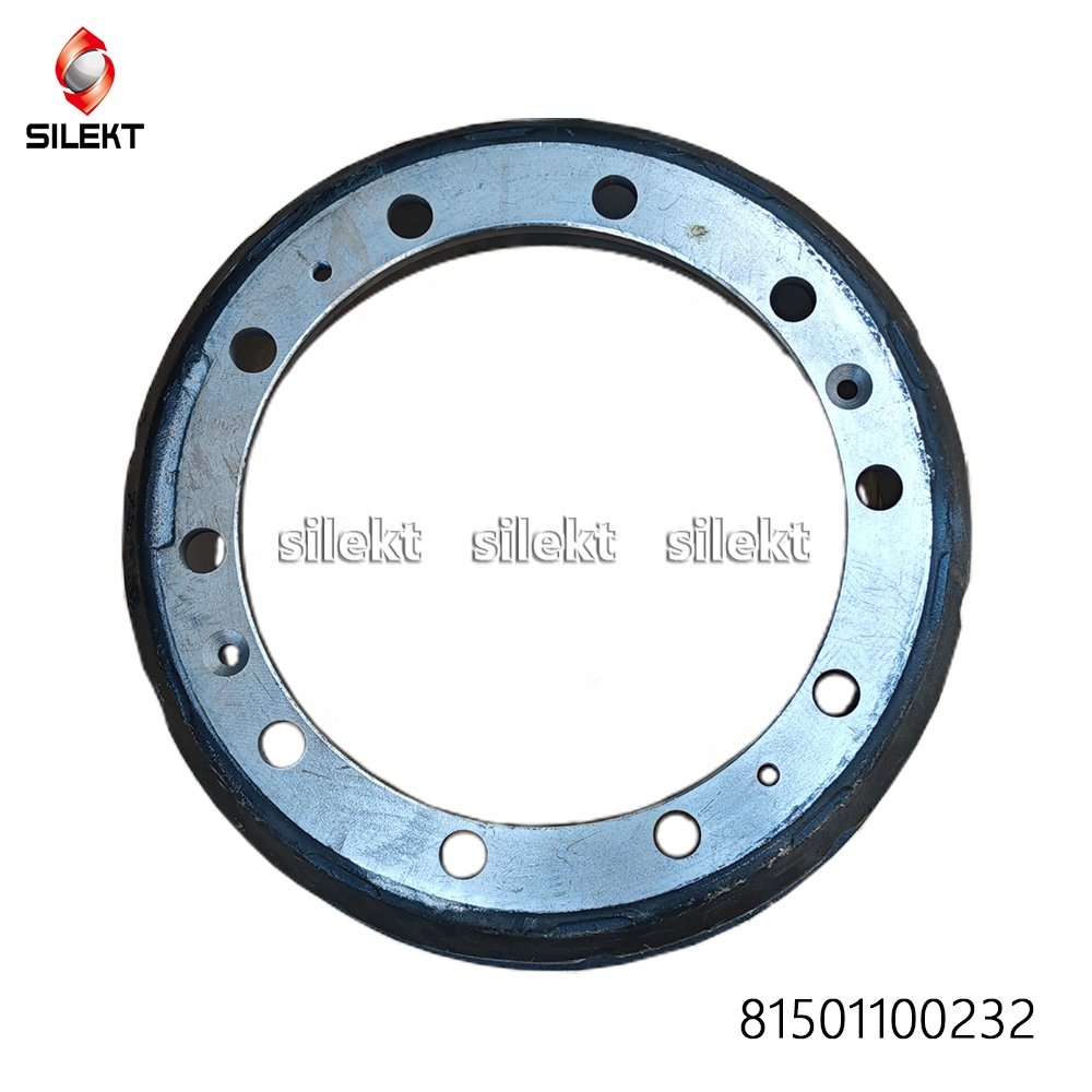 Sinotruk HOWO Parts Heavy Truck Spares Parts Axle Parts Rear Brake Drum 81501100232