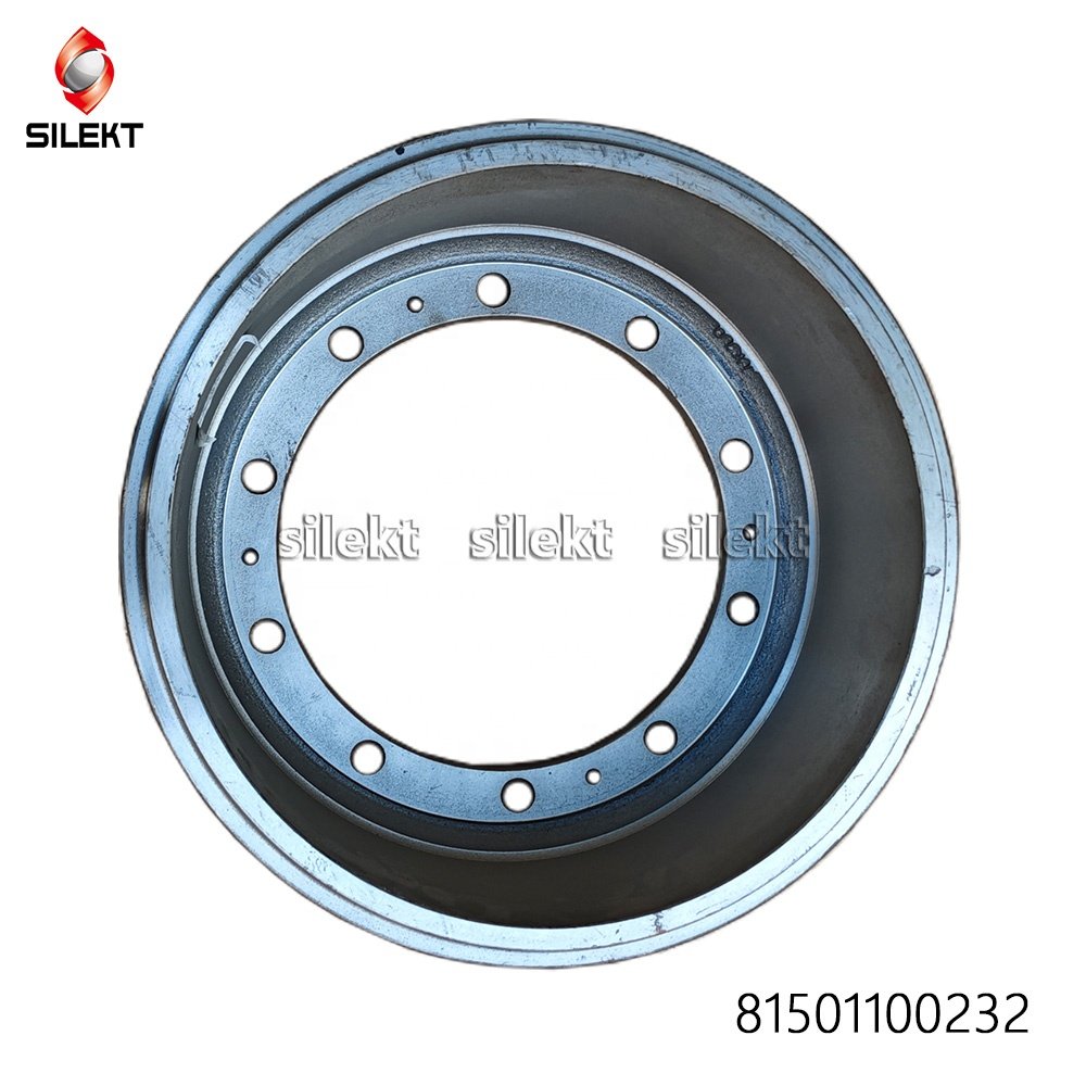 Sinotruk HOWO Parts Heavy Truck Spares Parts Axle Parts Rear Brake Drum 81501100232