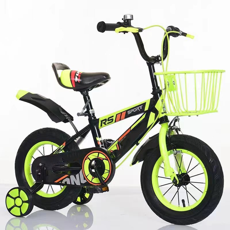 Children's Bike with Steel Fork Brake Line Ordinary Pedal 12 14/16/18 Inch for Kids 5 Years+ Single Speed Gears