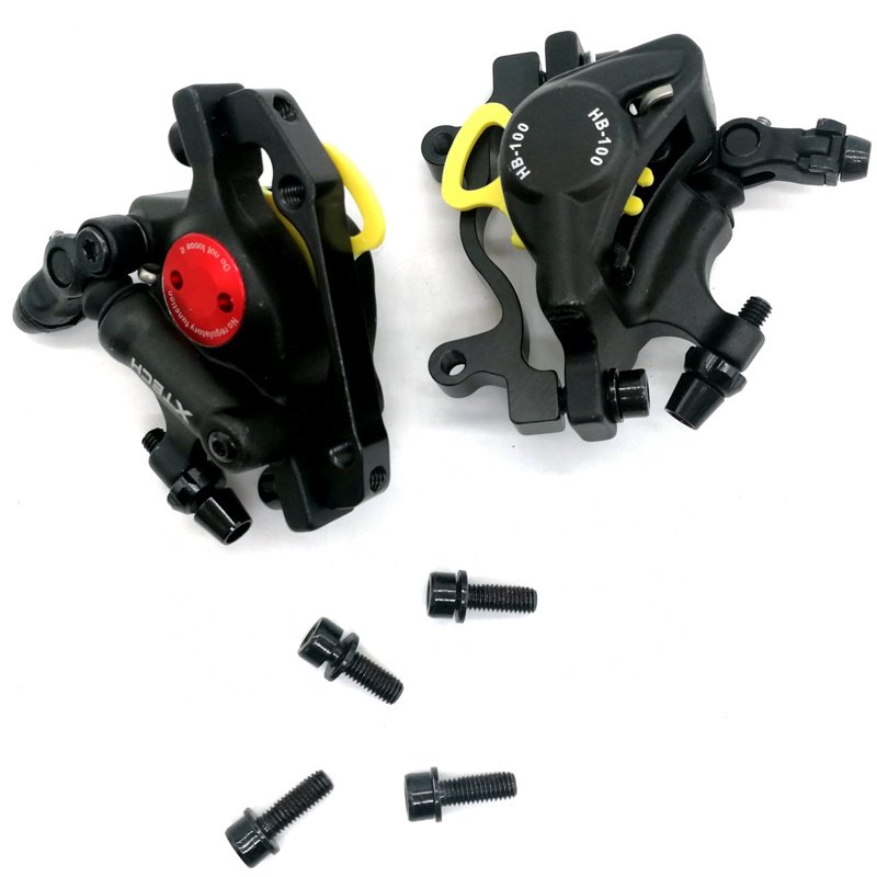 2PCS Front Rear XTECH ZOOM HB 100 MTB Line Pulling Hydraulic Disc Brake Calipers for Bicycle Spare Parts Accessories