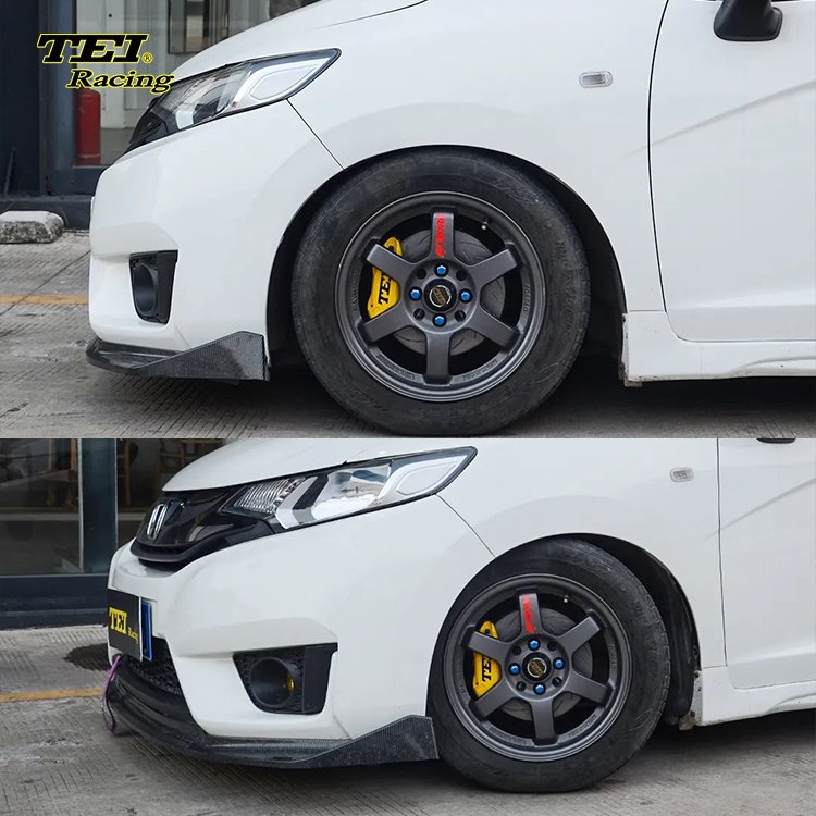 Front Big Brake Kit 4 Piston Caliper with 262*22 mm Rotor BBK Auto Brake System for Honda Fit GK5 15 Inch Car Rim