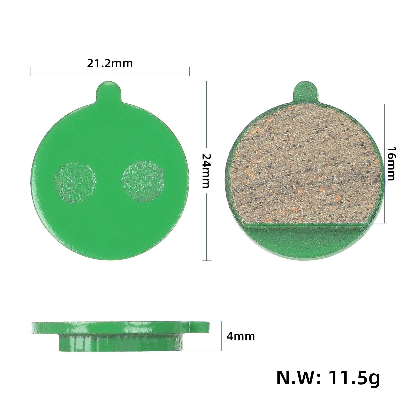 Electric Scooter Ceramic Brake Pads for Kugoo M4 Ninebot F20 F30 F40 Scooter Brake Caliper Pads Accessories Replacement Parts