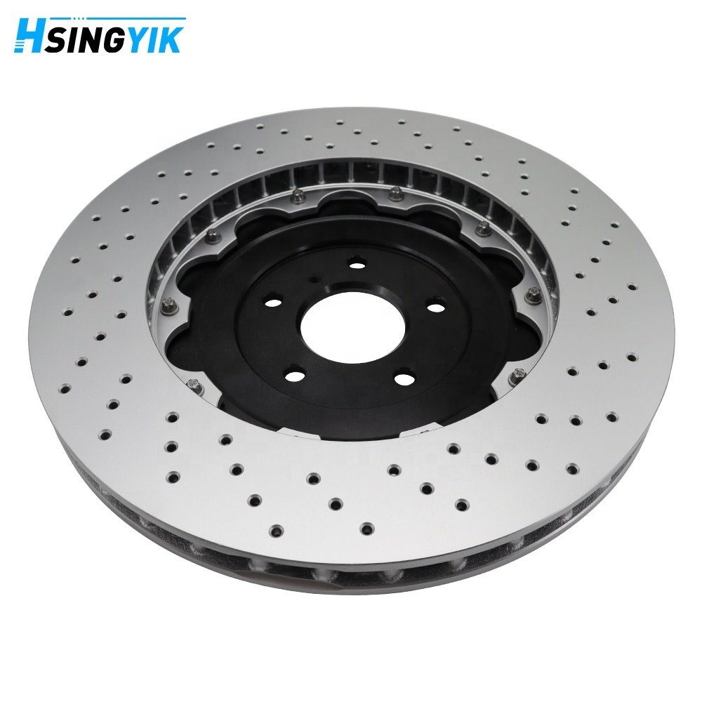 Lightweight 2-Piece Floating Brake Rotor Upgrade for R35 GTR Brake Disc Front and Rear 390mm 380mm Replacement Discs CBA DBA