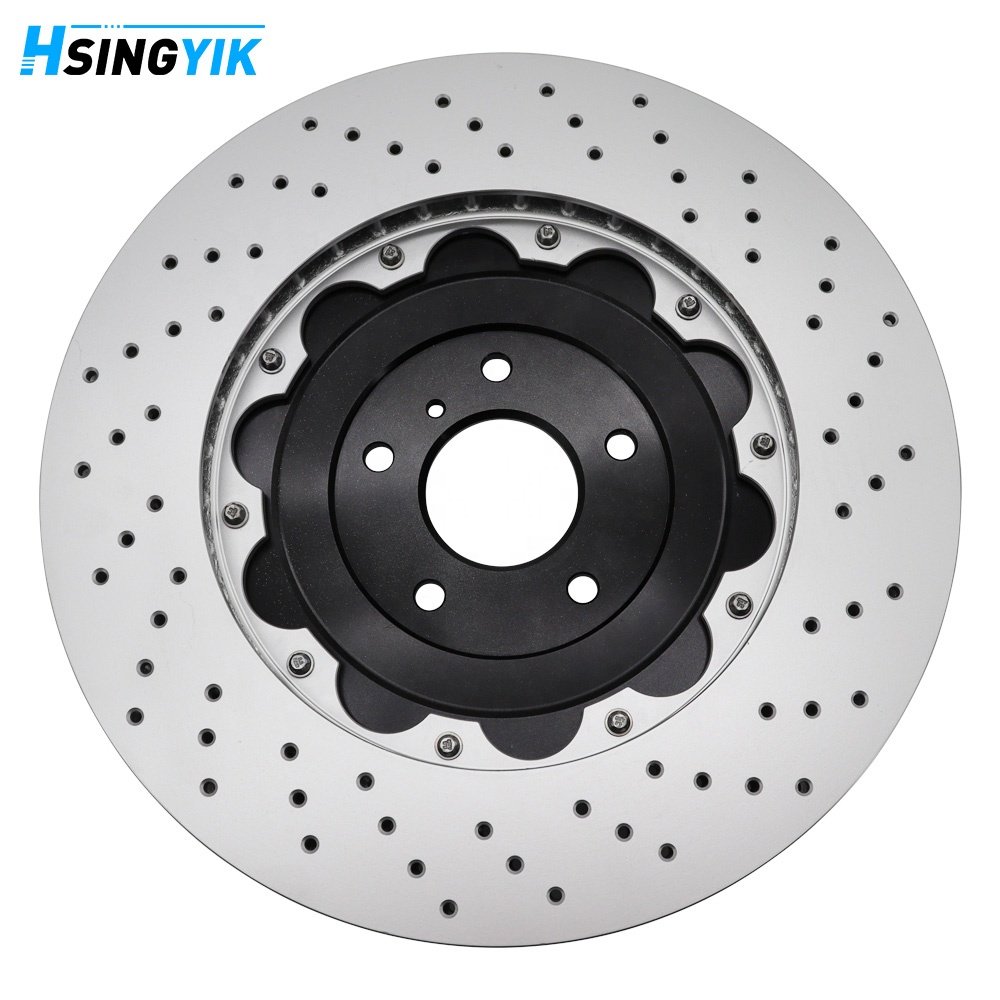 Lightweight 2-Piece Floating Brake Rotor Upgrade for R35 GTR Brake Disc Front and Rear 390mm 380mm Replacement Discs CBA DBA